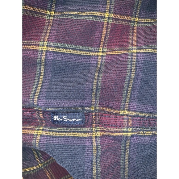 Ben Sherman Plaid Button Down Size Medium - Picture 4 of 5